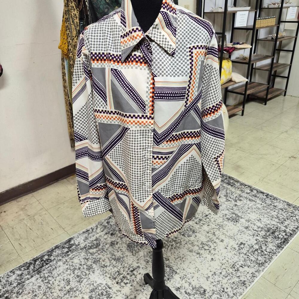 Mr alex vintage 80s geometric